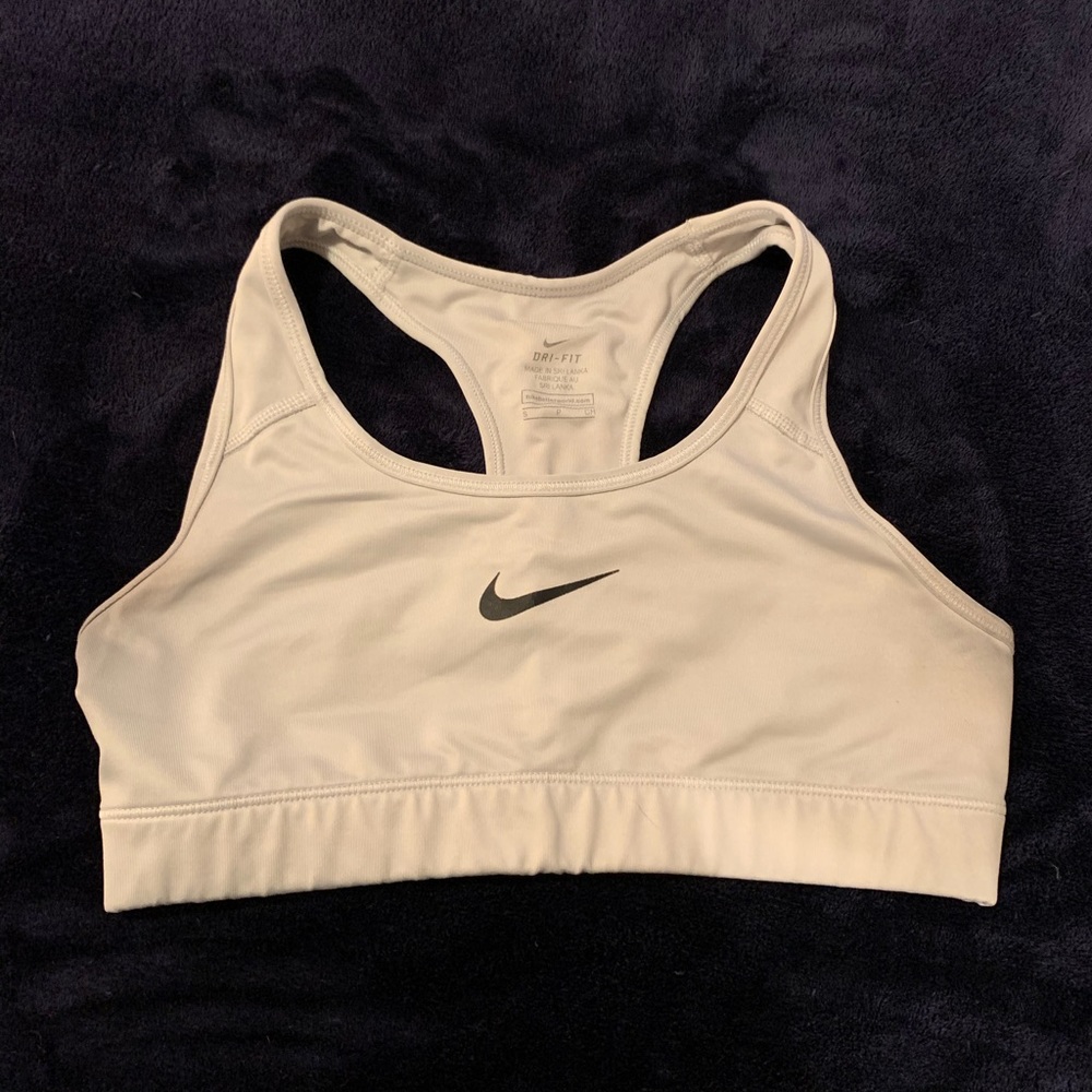 White Nike Sports Bra